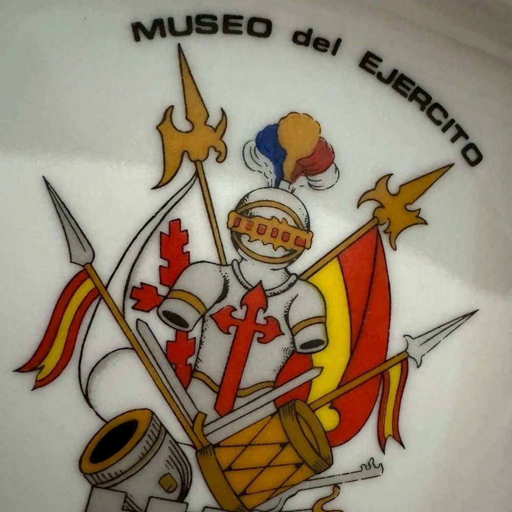Vintage Museo del Ejercito Toledo Spain Army Museum Ashtray Souvenir Tourist